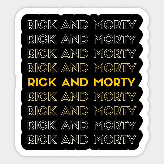 Text Rick and Morty Sticker by Tees4Teens